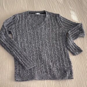 Croft & Barrow Charcoal Cable Knit Sweater